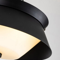 Luminosa Lighting Elstead Bowtie 2 Light Bathroom Ceiling Light, Matte Black Ip44 - thumbnail 3