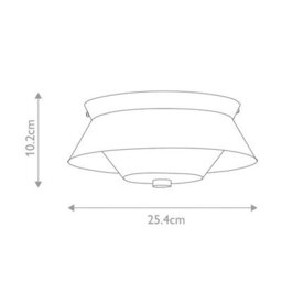 Luminosa Lighting Elstead Bowtie 2 Light Bathroom Ceiling Light, Matte Black Ip44 - thumbnail 6