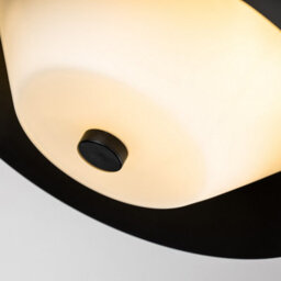 Luminosa Lighting Elstead Bowtie 2 Light Bathroom Ceiling Light, Matte Black Ip44 - thumbnail 4