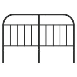Berkfield Metal Headboard Black 150 Cm - thumbnail 4