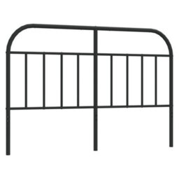 Berkfield Metal Headboard Black 150 Cm - thumbnail 2
