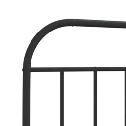 Berkfield Metal Headboard Black 150 Cm - thumbnail 6