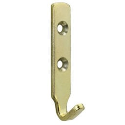 Taskar Heavy Duty Brass-Plated J Picture And Mirror Hooks 62mm Pack Of 4 - thumbnail 2