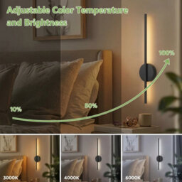 2X Battery Operated Led Wall Lights Wireless Dimmable Indoor Wall Scones Lamps - thumbnail 4