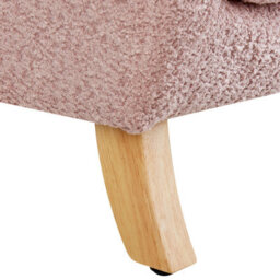 Wyld And Coco Brightnest Light Pink Bouclé Armchair For Kids With Armrests, Compact Nursery Seat - thumbnail 9