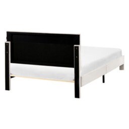 Beliani Bed With Storage Drawers Velvet Lonzac 120 X 200 Cm (Eu Small Double) Off-White - thumbnail 8