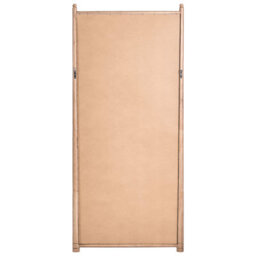Beliani Wall Mirror Canet 90 Cm 200 Cm Paulownia Wood Light Brown - thumbnail 4