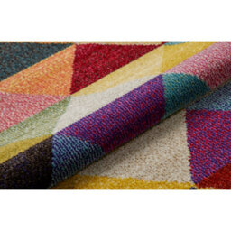 Multi Geometric Chequered Modern Easy To Clean Rug For Dining Room-200Cm X 290Cm - thumbnail 2