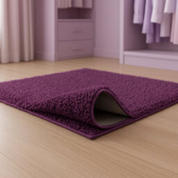 Uetian Luxury Purple Shaggy Rug Thick Deep Pile Soft Rug For Living Room & Bedroom ( Purple 160X230) - thumbnail 5