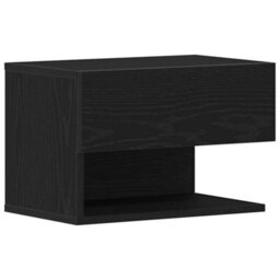 Walplus Bedside Cabinet Black Oak 46 X 29.5 X 30 Cm Engineered Wood - thumbnail 2