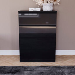 Lassic Vida Designs Glinton 4 Drawer Chest (100% Fsc), Black - thumbnail 3