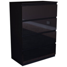 Lassic Vida Designs Glinton 4 Drawer Chest (100% Fsc), Black - thumbnail 7