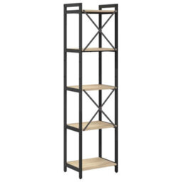 Berkfield Bookcase Sonoma Oak 40 X 30 X 153 Cm Engineered Wood - thumbnail 7