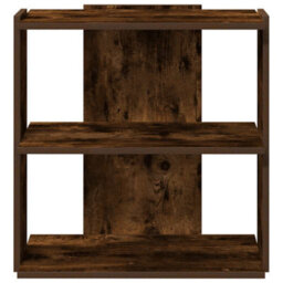 Berkfield Elegant Bookcase 3-Tier Smoked Oak 60X30X60 Cm Engineered Wood - thumbnail 4