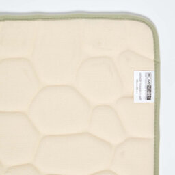 Homescapes Memory Foam Pebble Design Sage Green Bath Mat - thumbnail 4