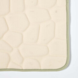 Homescapes Memory Foam Pebble Design Sage Green Bath Mat - thumbnail 3