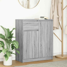 Berkfield Sideboard With Drawer Grey Sonoma 71X35X84 Cm Engineered Wood - thumbnail 1