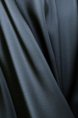 Bricoflor Blackout Curtain With Concealed Loops  - Black-Antracite - 2,45 X 1,40 M - Plain - image 1