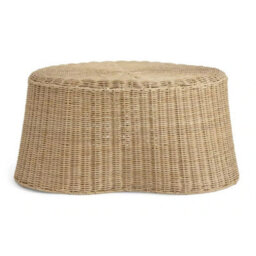 Boho Natural Rattan Round Coffee Table Living Room - thumbnail 3