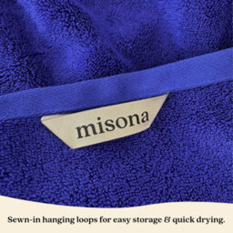 Ultra Soft Bamboo Bath Towel - Misona Blue - thumbnail 4