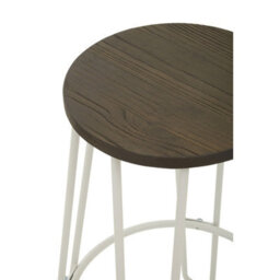 Orsina Sturdy White Finish Metal Bar Stool, Hairpin Stool For Kitchen Counter, Versatile Breakfast Stool For Home - thumbnail 7