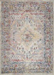 Livabliss Ankara-Vintage Taupe Grey Cream Traditional Boho Living Dining Bedroom Rug 160 X 213 Cm Easy Care, Non Shedding - thumbnail 1