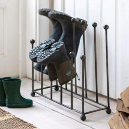 Ckb Ltd Farringdon Large Welly Stand Wellington Boot Rack Crafted In Steel Indoor Holds 6 Pairs Of Wellies, Walking Boots Or Shoes - thumbnail 3