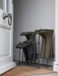 Ckb Ltd Farringdon Large Welly Stand Wellington Boot Rack Crafted In Steel Indoor Holds 6 Pairs Of Wellies, Walking Boots Or Shoes - thumbnail 4