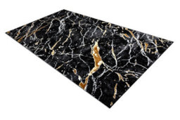 RugsX Carpet Allure 1963 Marble - Structural, Stylish, Glamour Black Gold 160X220 Cm - thumbnail 1