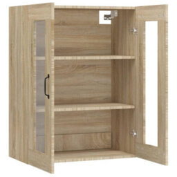 Berkfield Hanging Wall Cabinet Sonoma Oak 69.5X34X90 Cm - thumbnail 5