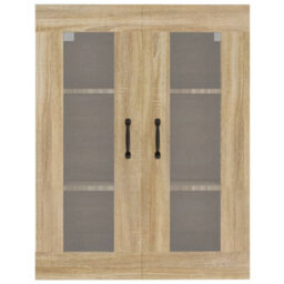Berkfield Hanging Wall Cabinet Sonoma Oak 69.5X34X90 Cm - thumbnail 3