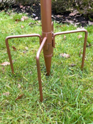Ruddings Wood Heavy Duty Metal Bird Feeding Station Garden Feeder Pole Stabilizers Stand 243Cm High - thumbnail 3
