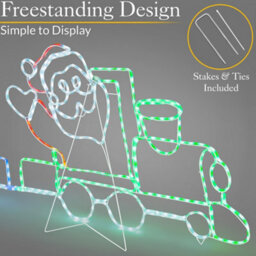 Christow Christmas Led Train Rope Light Outdoor Decoration - thumbnail 4