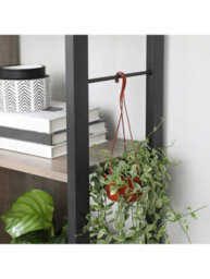 LEDREM Bookshelf, Bookcase, 5 Tiers, Office Shelf, Open Shelf, Large, Metal Structure, Industrial Style - thumbnail 5