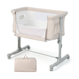 Costway 3-In-1 Baby Bedside Bassinet Crib Height-Adjustable Infant Newborn Cot Bed - thumbnail 1