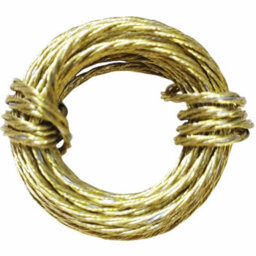 SISI UK Brass Picture Wire No.3, 3 Metresx1.8mm Thick Break Weight 18Kg (40Lb) For Hanging Pictures Photo Frame Hanger Mirror Frame - thumbnail 2