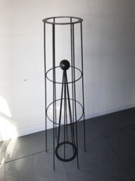 Poppy Forge Hampton 8Ft Obelisk (Split) - Solid Steel - L41 X W41 X H243.8 Cm - Black - Finial Is An Additional Extra - thumbnail 3