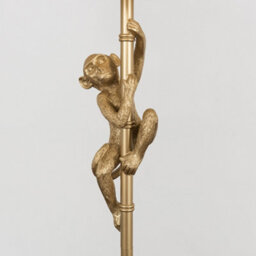 Valuelights Hanging Monkey Animal Quirky Modern Gold Floor Lamp Base - thumbnail 2