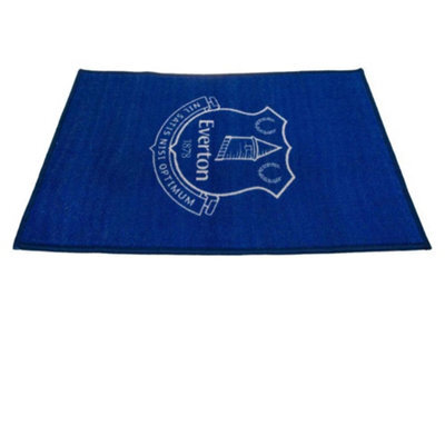 Everton Fc Official Football Crest Rug Blue/white (One Size) - image 1