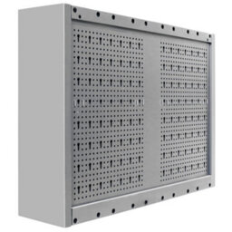Walplus Wall Mounted Tool Cabinet Industrial Style Metal Grey And Black - thumbnail 6