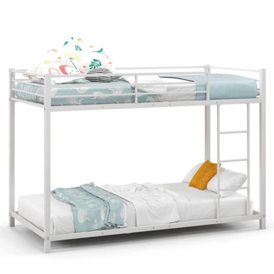 Low Profile Single Over Single Bunk Beds With Full Length Guardrails - image 1