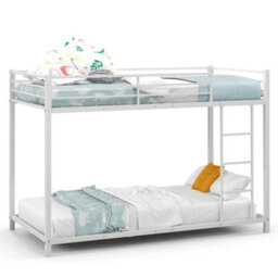 Low Profile Single Over Single Bunk Beds With Full Length Guardrails - thumbnail 1