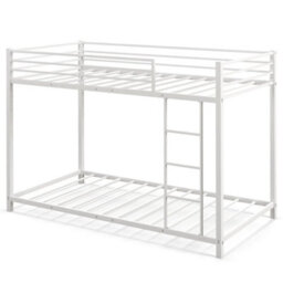 Low Profile Single Over Single Bunk Beds With Full Length Guardrails - thumbnail 3