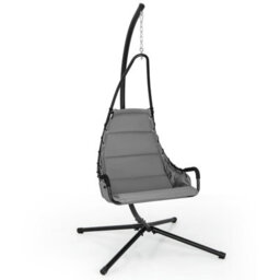 Costway Hanging Swing Chair W/ Heavy-Duty Metal Stand Hammock W/ Extra Large Padded Seat - thumbnail 1