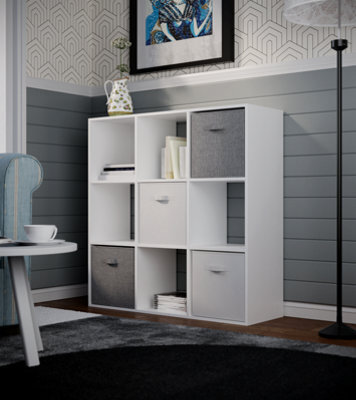Flexi Storage Compact Cube 9 Compartment Storage Cube - White - image 1