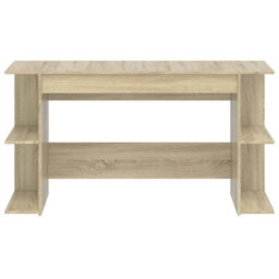 Berkfield Desk Sonoma Oak 140X50X75 Cm Engineered Wood - thumbnail 4