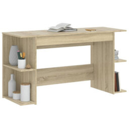 Berkfield Desk Sonoma Oak 140X50X75 Cm Engineered Wood - thumbnail 3