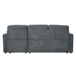 Aspire Nexis Corner Sofa Bed With Storage, Chaise On The Right, Charcoal - thumbnail 7