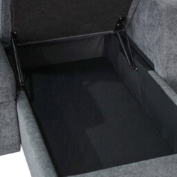 Aspire Nexis Corner Sofa Bed With Storage, Chaise On The Right, Charcoal - thumbnail 6
