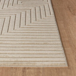 Livabliss Le Mans-Modern Beige 3D High & Low Pile Textured In- & Outdoor Rug 160 X 220 Cm Easy Care, Non Shedding - thumbnail 5